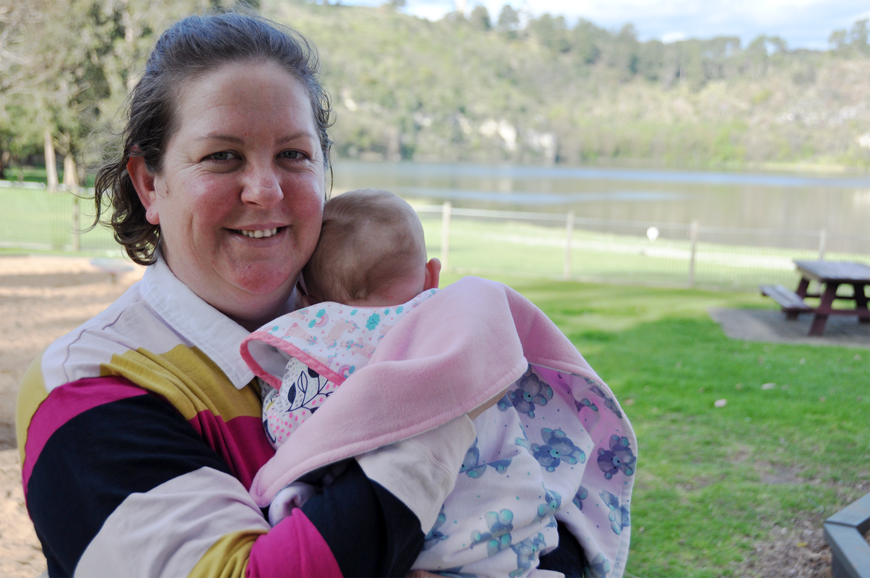 CARING: Mount Gambier mother Kate Thomas has helped care for more than 20 children, including infants, as a foster carer with ac.care.