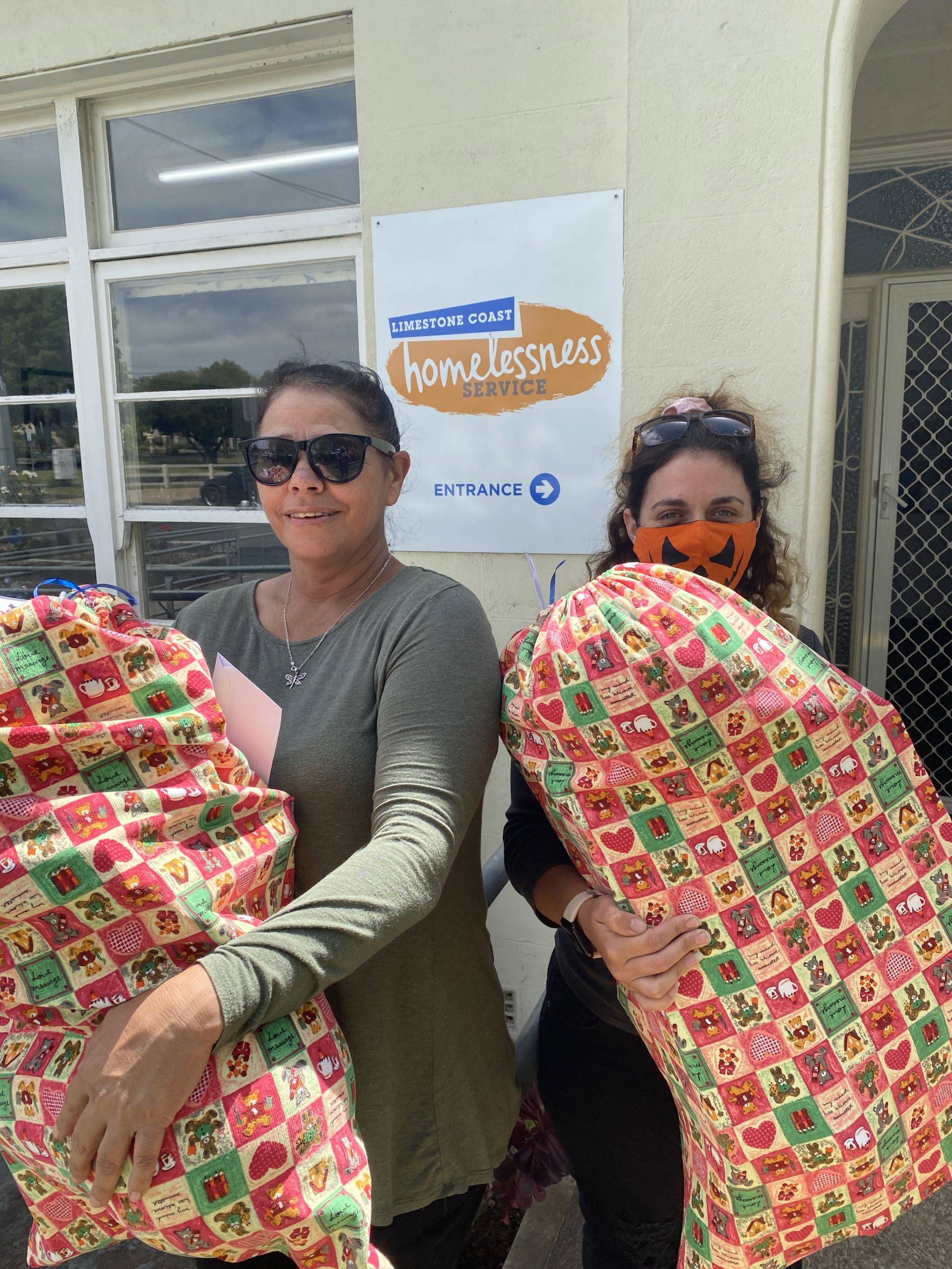 BRIGHTENING CHRISTMAS: Connie and her daughter were among hundreds of people to collect hampers for their children and grandchildren at ac.care's Mount Gambier Community Centre in the lead-up to Christmas thanks to donations from diverse supporters of the country agency.