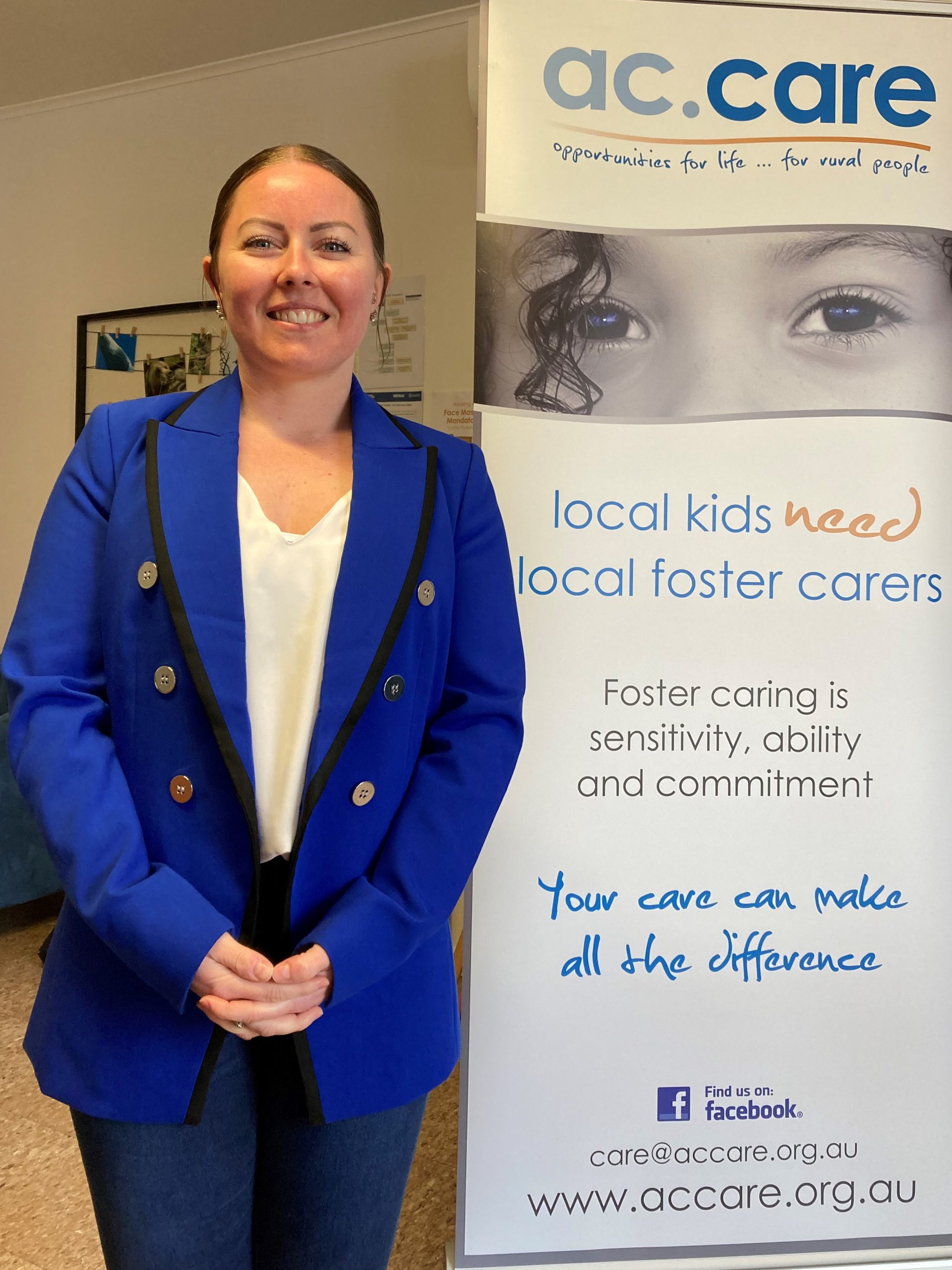 CALL FOR CARERS: ac.care foster care manager Dani Atkinson is encouraging caring adults living in regional South Australia to join the agency’s carer network to ensure the state’s most vulnerable babies, children and young people have safety, care and support when they need it most.