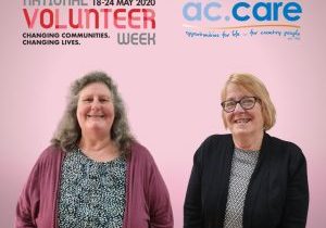 COMMITTED TO COMMUNITY: Jenny Morris and Rose Pilven continue to contribute to ac.care as valued volunteers at the Millicent Community Centre at 57-59 George Street. 