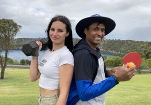 MAKING MOVES: Confession café barista Brooke Jean and Anglican Church of Mount Gambier parish priest Father Neil Fernando will be among the first residents to join ac.care’s acTIVE.care campaign to raise money to support unprecedented demand for homelessness and emergency relief services.